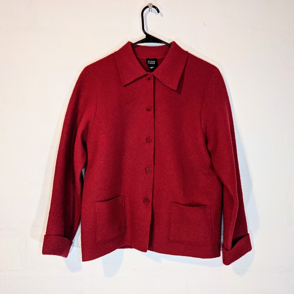 Eileen Fisher Women's Blazer 100% Wool Sz Small